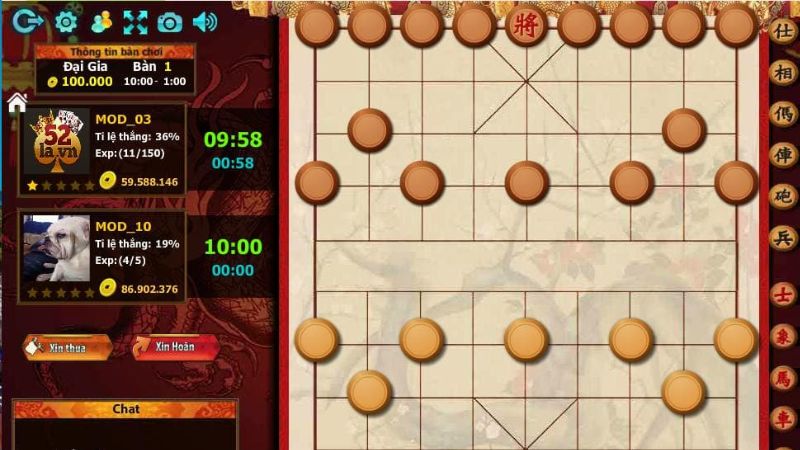 Bàn cờ thiết kế tinh xảo, âm thanh chân thực